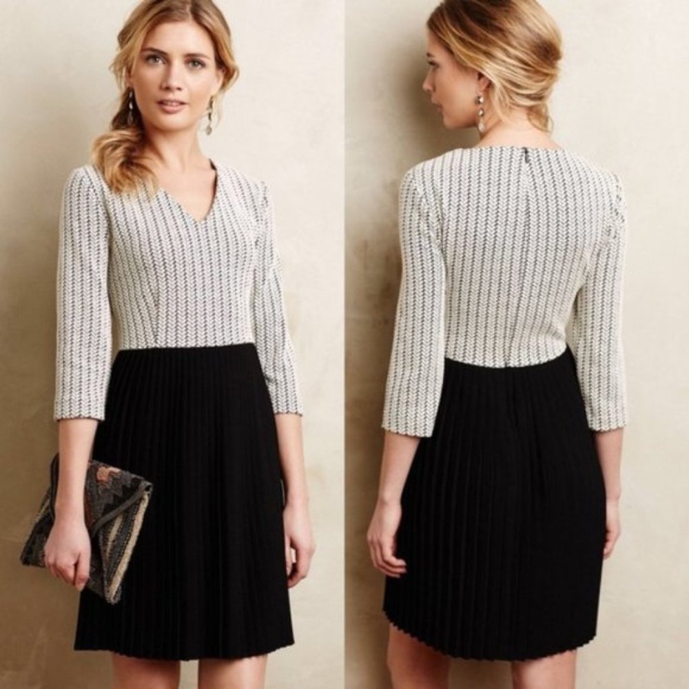ANTHROPOLOGIE Ganni Crossknit Dress
